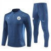 Manchester City Training Huppari 2024-25 Neljännes Zip Navy - Miesten